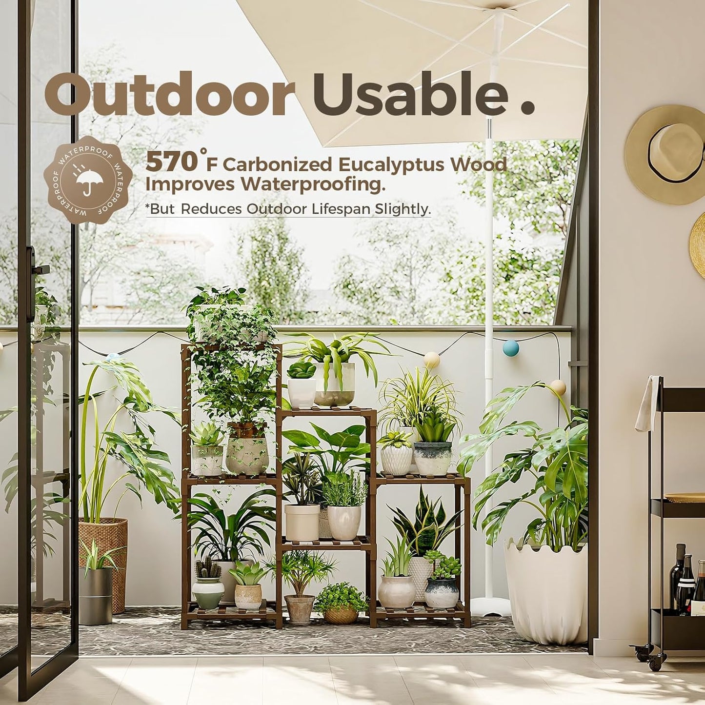 Meuble de Présentation pour Plantes d'Intérieur Bamworld