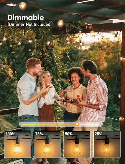 Lumières de Patio Extérieur G40 de 7,6 m